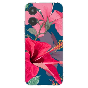 Picasee silikonska prozirna maskica za Realme 10 4G - Hibiscus