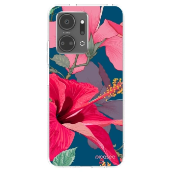 Picasee silikonska prozirna maskica za Honor X7a - Hibiscus