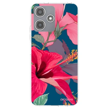 Picasee silikonska prozirna maskica za Xiaomi Redmi 12 5G - Hibiscus