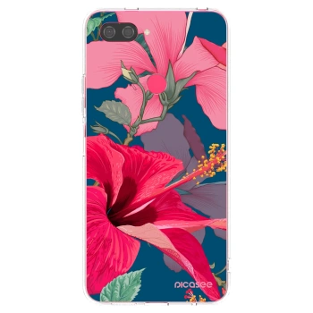 Picasee silikonska prozirna maskica za Xiaomi Mi 8 Lite - Hibiscus