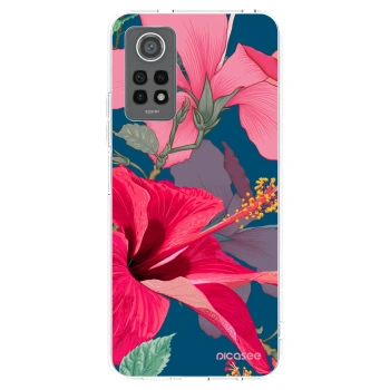 Picasee silikonska prozirna maskica za Xiaomi Redmi Note 12 Pro 4G - Hibiscus