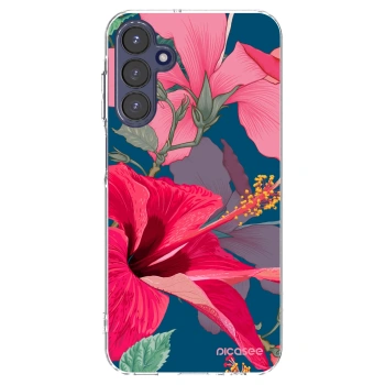 Picasee silikonska prozirna maskica za Samsung Galaxy A15 A155F 4G - Hibiscus
