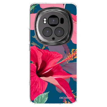 Picasee silikonska prozirna maskica za Honor Magic6 Pro - Hibiscus
