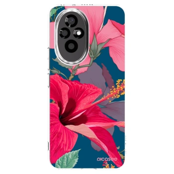 Picasee silikonska prozirna maskica za Honor 200 Pro 5G - Hibiscus