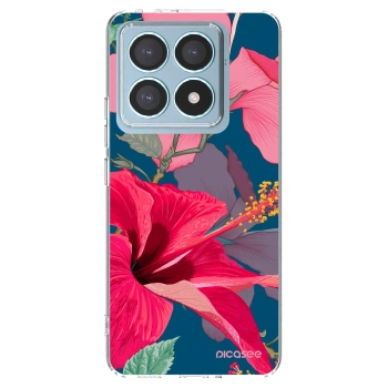 Picasee silikonska prozirna maskica za Xiaomi 14T Pro - Hibiscus