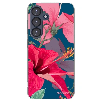 Picasee silikonska prozirna maskica za Samsung Galaxy S25 5G - Hibiscus