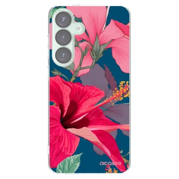 Picasee silikonska prozirna maskica za Samsung Galaxy S25+ 5G - Hibiscus