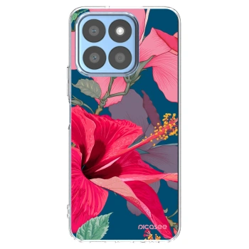 Picasee silikonska prozirna maskica za Honor X8c - Hibiscus