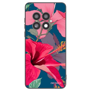 Picasee crna silikonska maskica za OnePlus 13 5G - Hibiscus