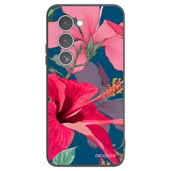 Picasee crna silikonska maskica za Xiaomi Redmi 15 5G - Hibiscus