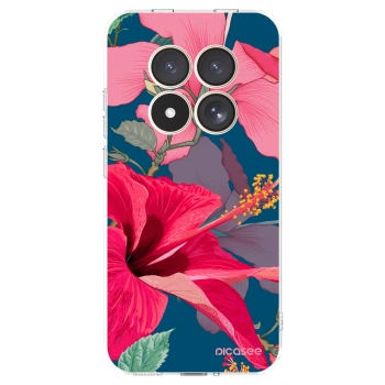 Picasee silikonska prozirna maskica za Xiaomi Redmi Note 15 Pro 4G - Hibiscus