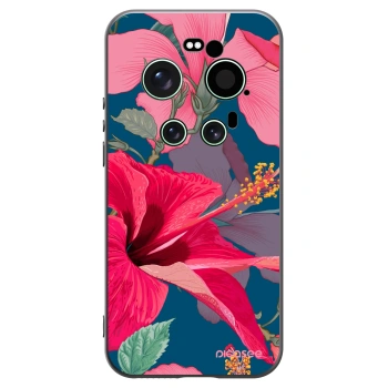 Picasee crna silikonska maskica za Xiaomi 17 Ultra - Hibiscus