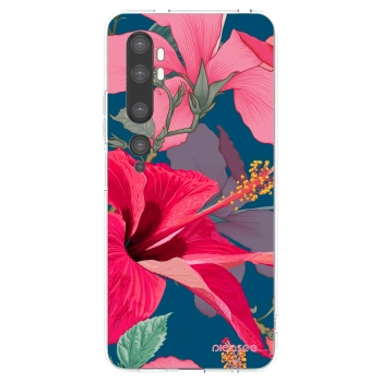 Picasee silikonska prozirna maskica za Xiaomi Mi Note 10 (Pro) - Hibiscus