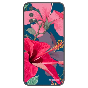 Picasee crna silikonska maskica za Huawei Nova 5T - Hibiscus