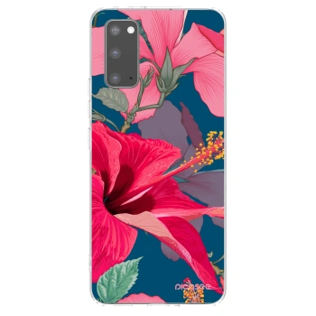 Picasee silikonska prozirna maskica za Samsung Galaxy S20 G980F - Hibiscus
