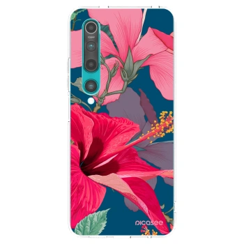 Picasee silikonska prozirna maskica za Xiaomi Mi 10 - Hibiscus