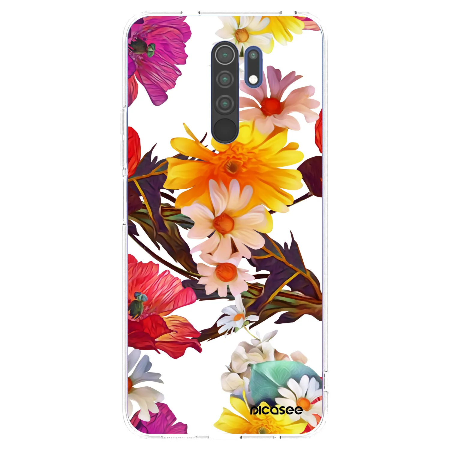Picasee silikonska prozirna maskica za Xiaomi Redmi 9 - Meadow