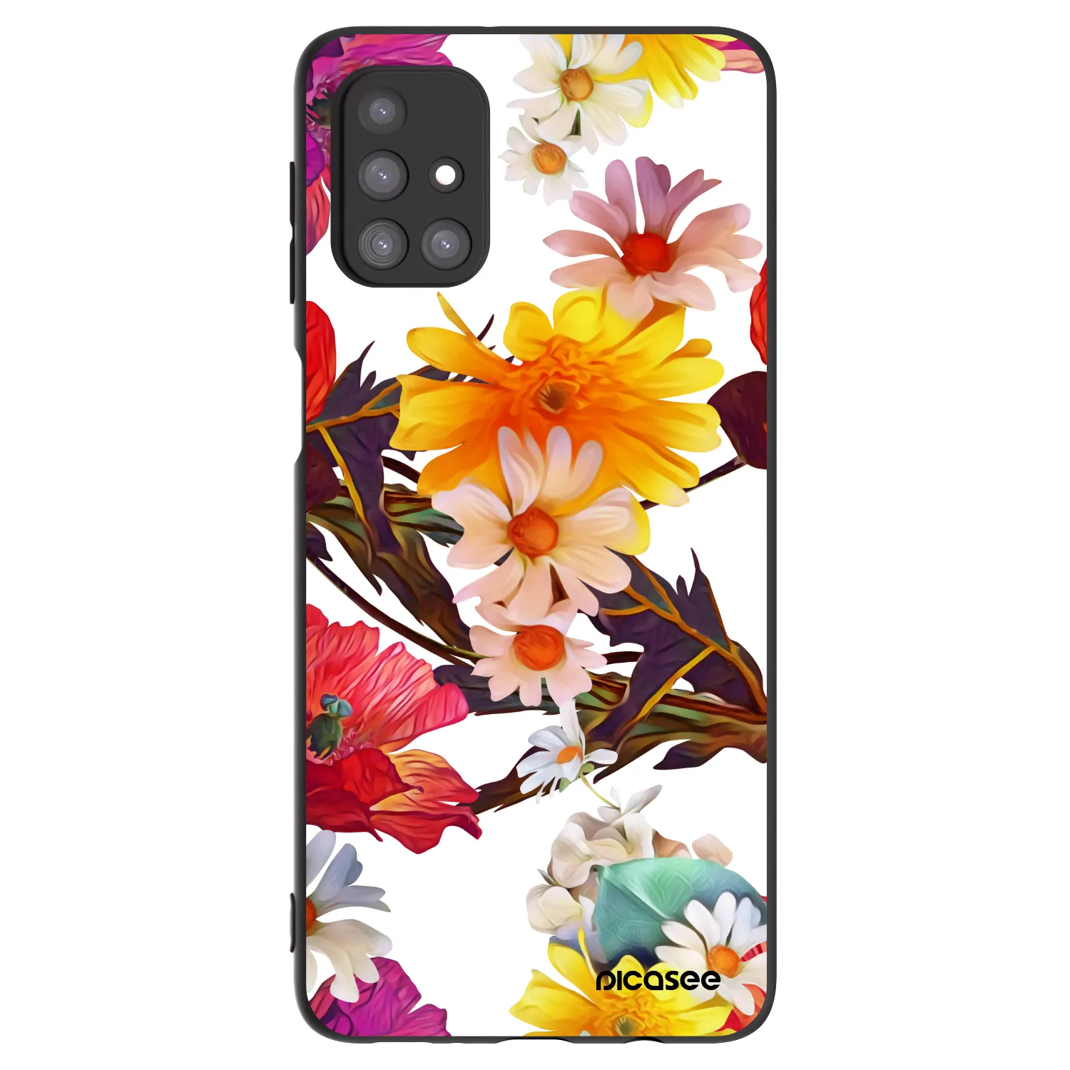 Picasee crna silikonska maskica za Samsung Galaxy M31s - Meadow