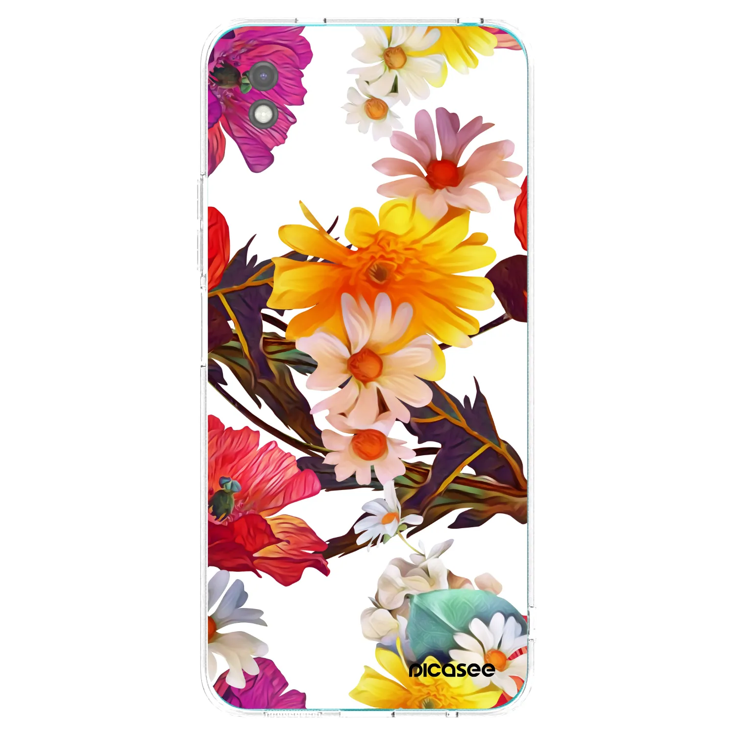 Picasee crna silikonska maskica za Xiaomi Redmi 9A - Meadow