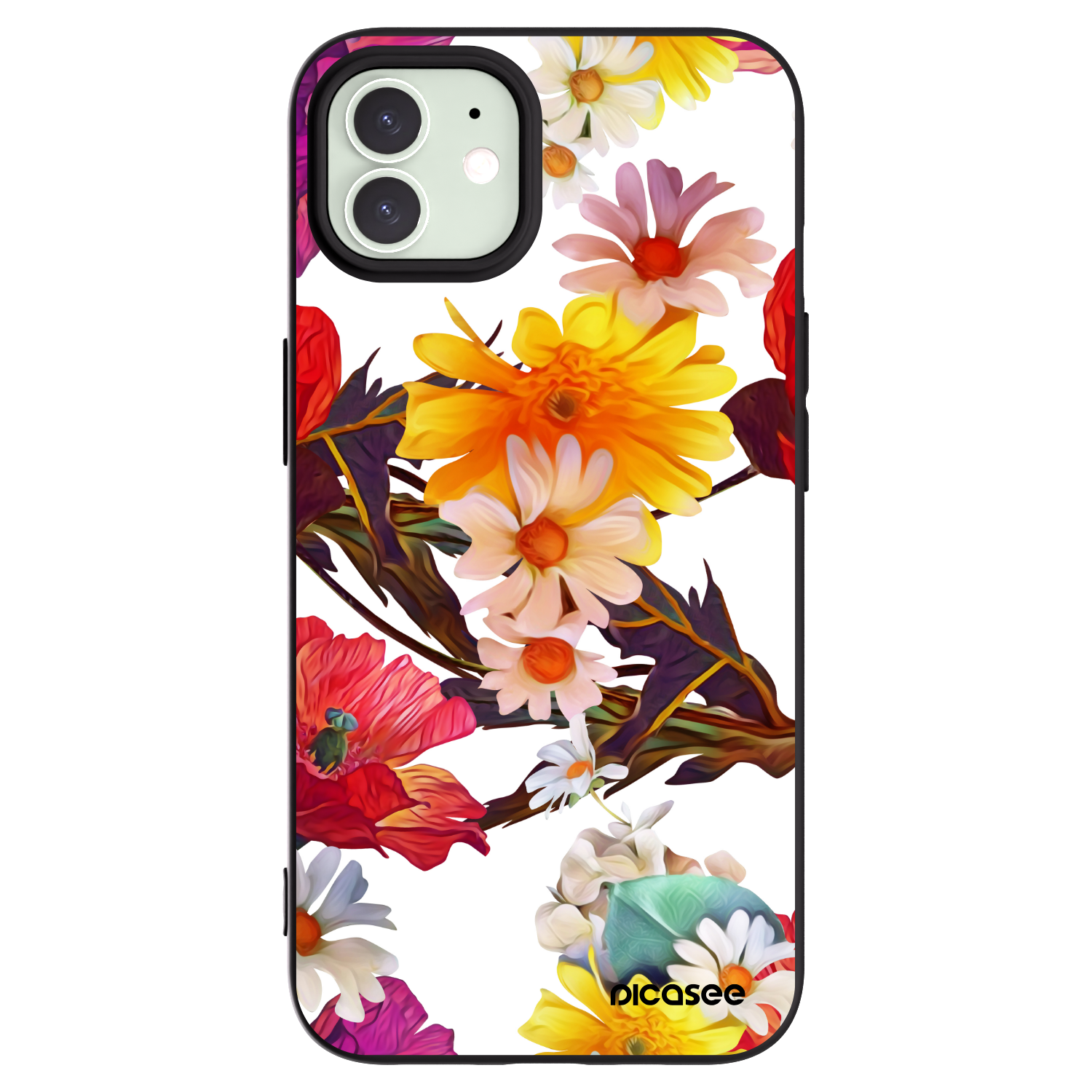 Picasee crna silikonska maskica za Apple iPhone 12 Pro - Meadow