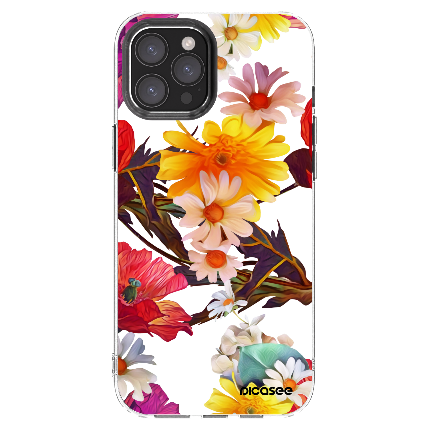 Picasee silikonska prozirna maskica za Apple iPhone 12 Pro Max - Meadow