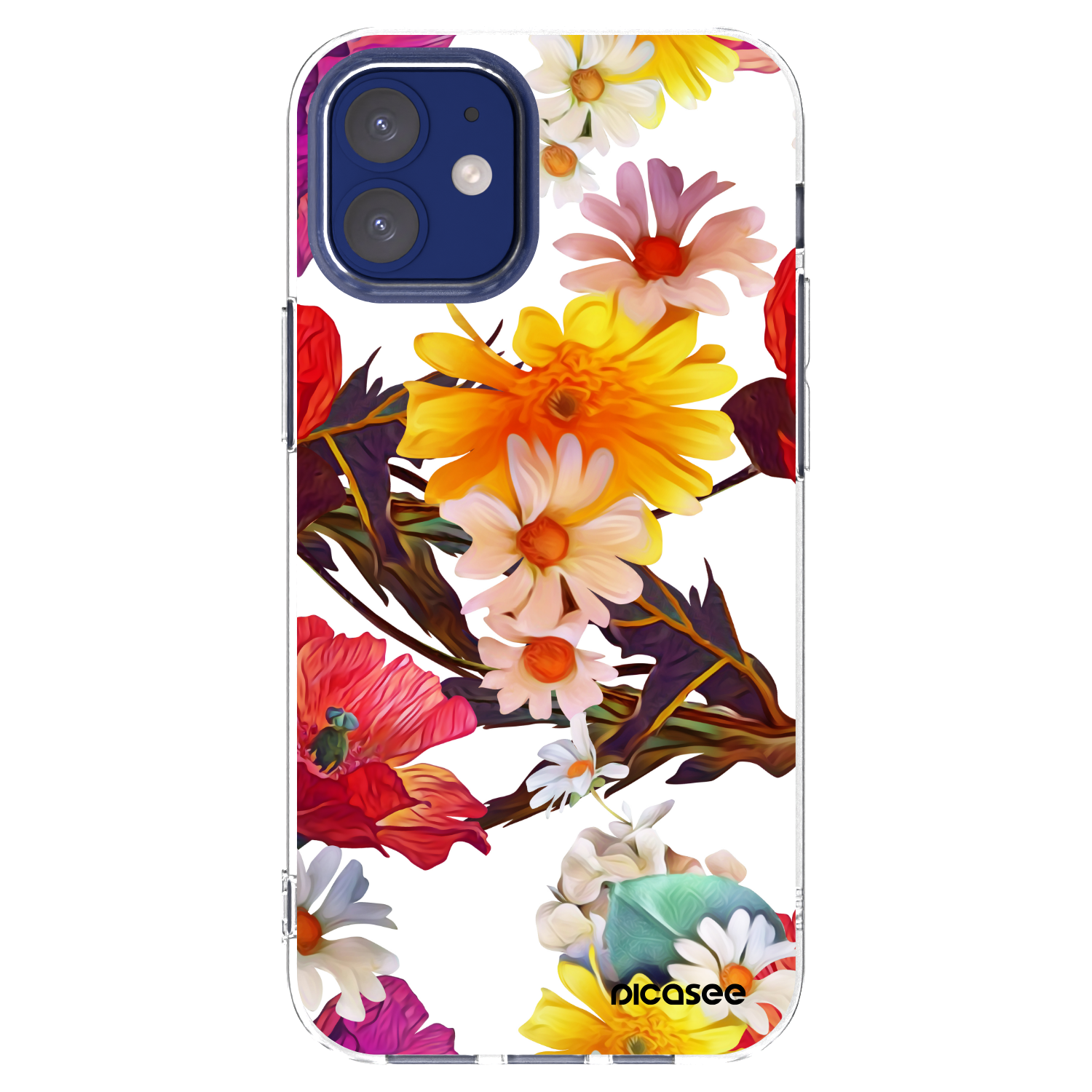 Picasee silikonska prozirna maskica za Apple iPhone 12 mini - Meadow
