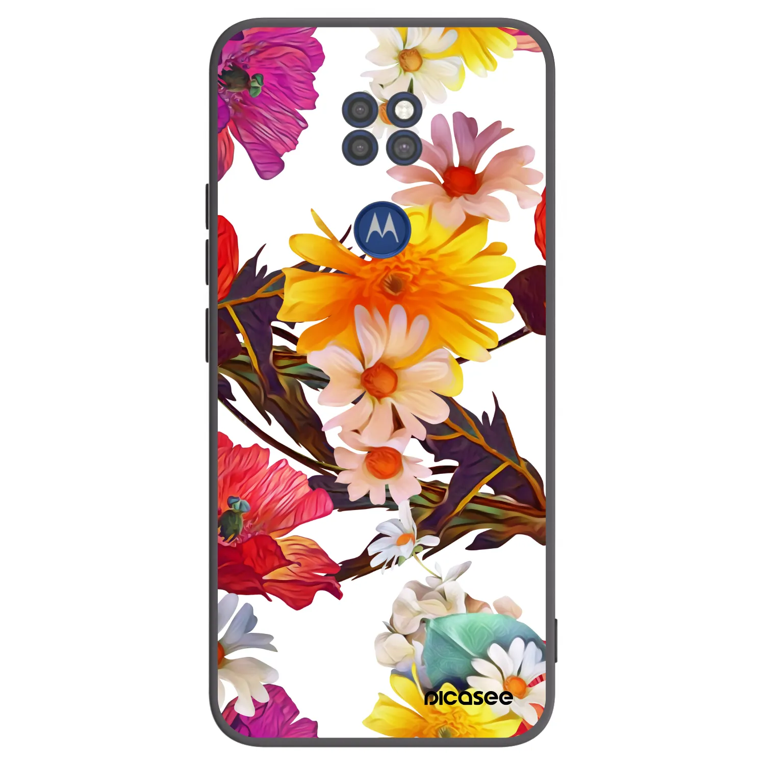 Picasee crna silikonska maskica za Motorola Moto G9 Play - Meadow