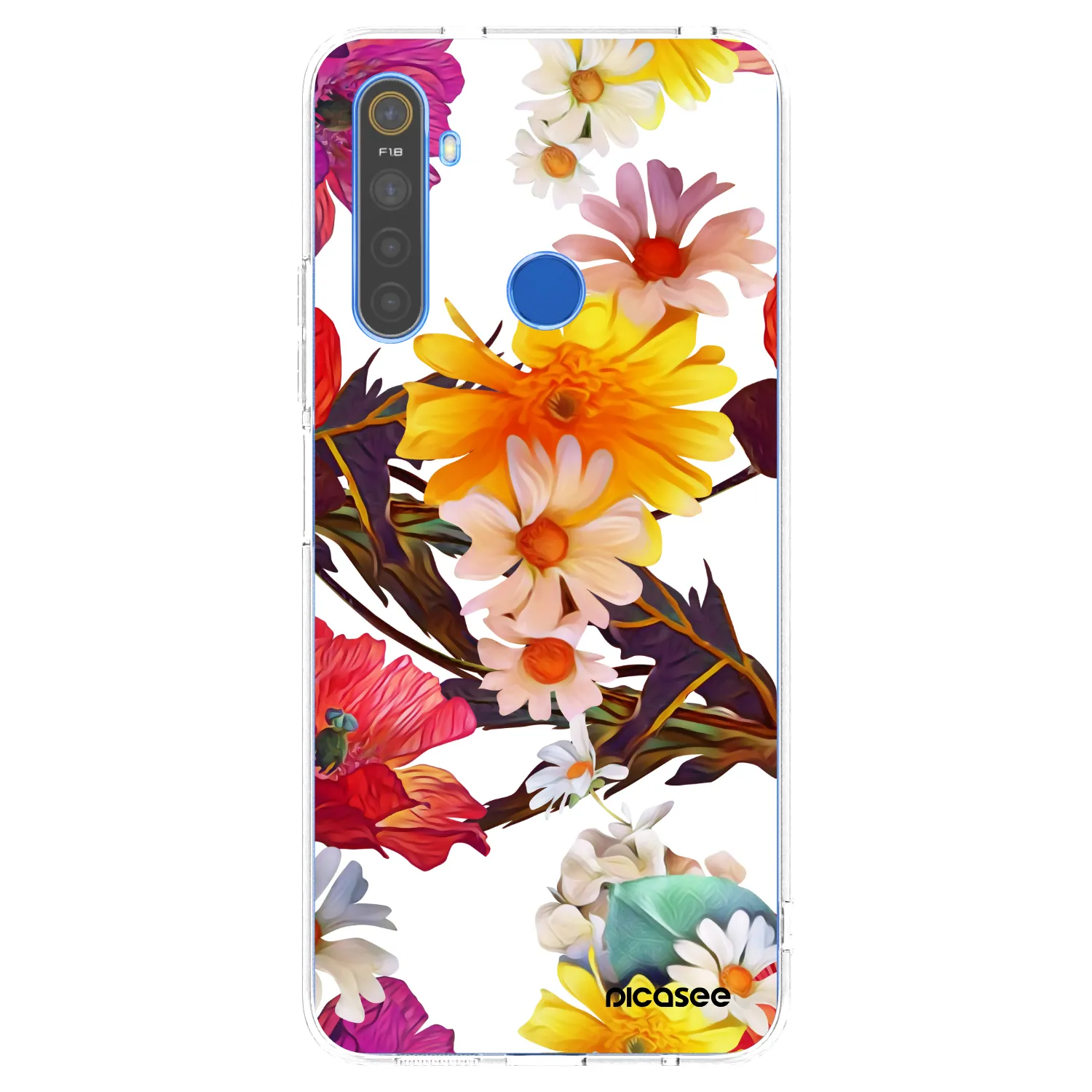 Picasee silikonska prozirna maskica za Realme 5 - Meadow