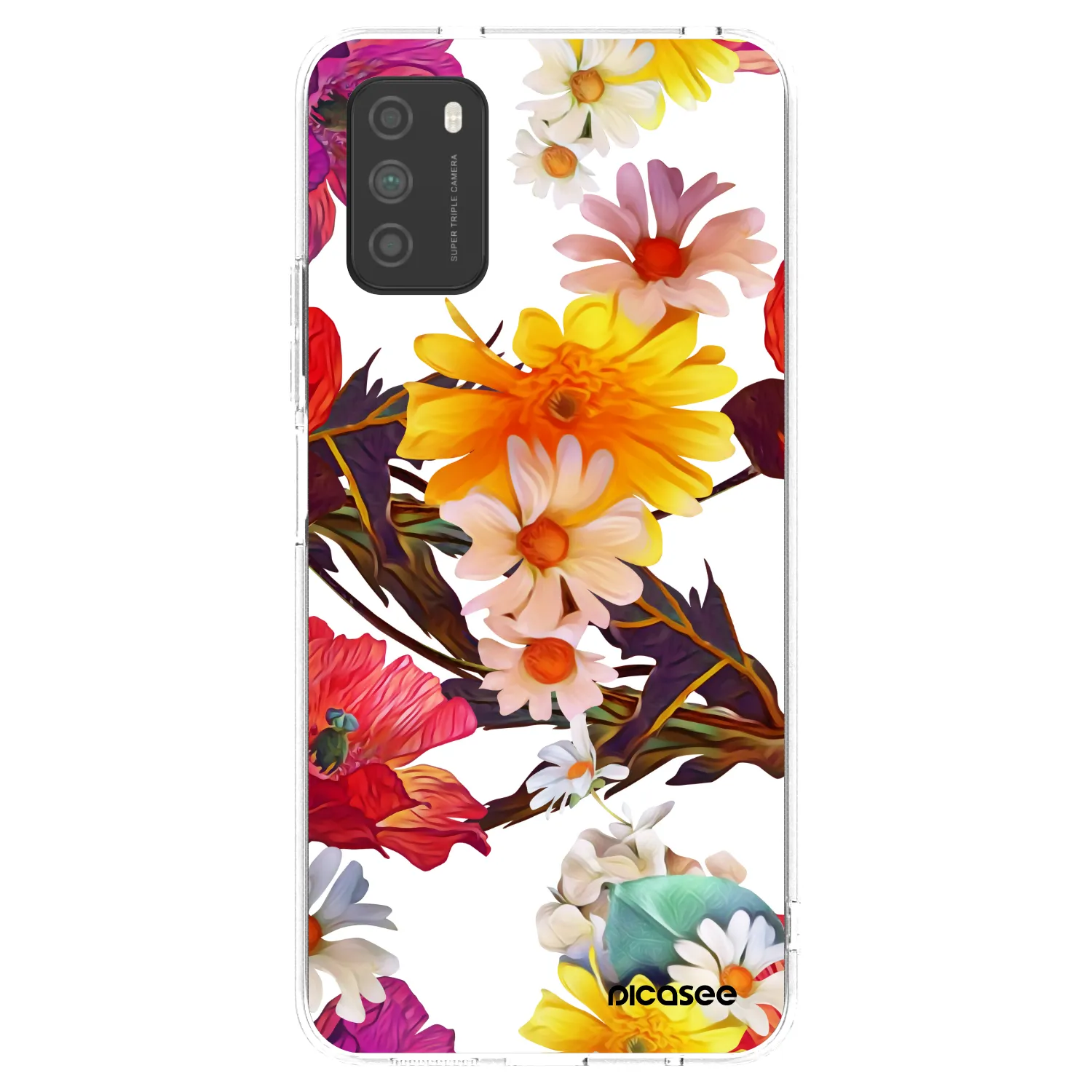 Picasee silikonska prozirna maskica za Xiaomi Poco M3 - Meadow