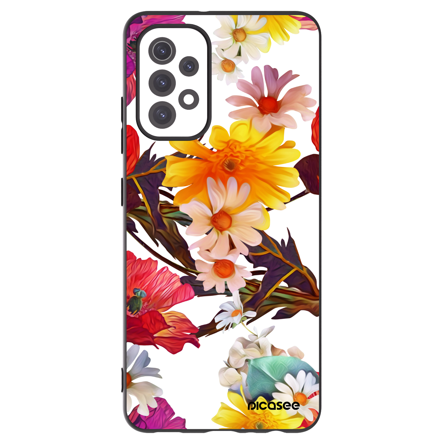 Picasee crna silikonska maskica za Samsung Galaxy A32 5G A326B - Meadow