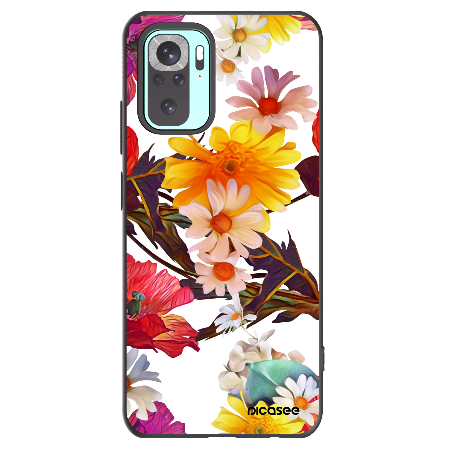 Picasee crna silikonska maskica za Xiaomi Redmi Note 10 Pro - Meadow