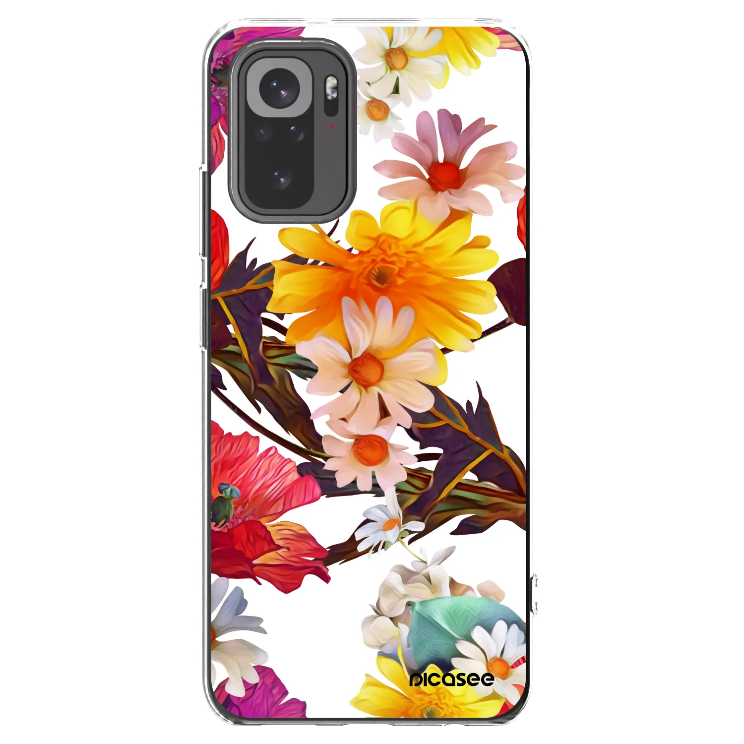 Picasee silikonska prozirna maskica za Xiaomi Redmi Note 10S - Meadow