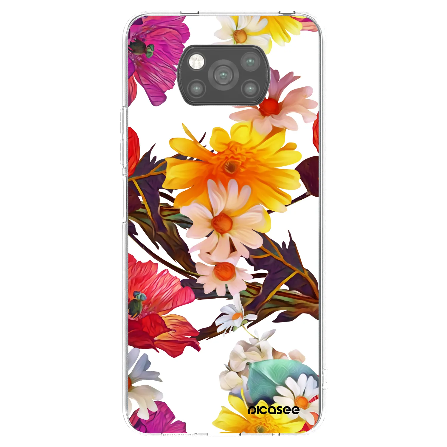 Picasee crna silikonska maskica za Xiaomi Poco X3 Pro - Meadow