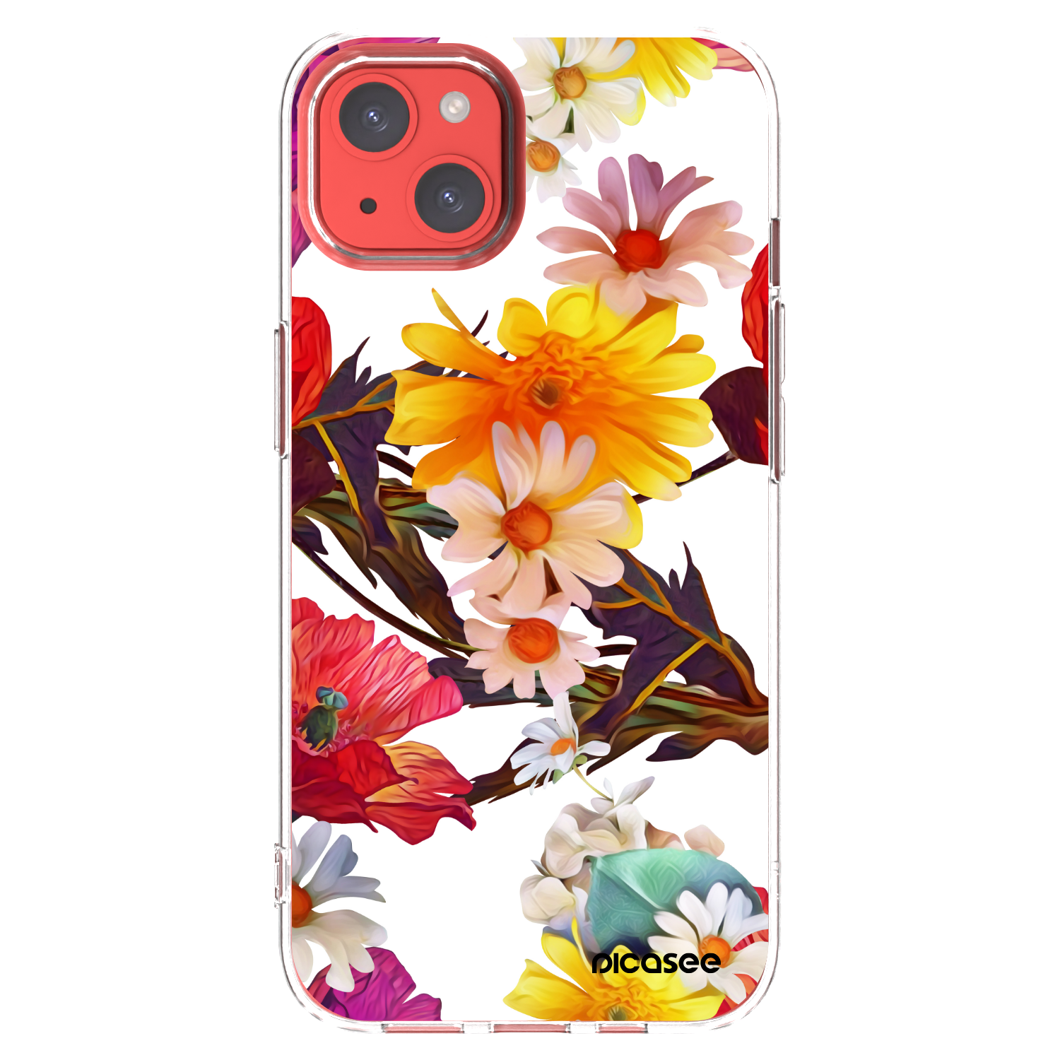 Picasee silikonska prozirna maskica za Apple iPhone 13 - Meadow