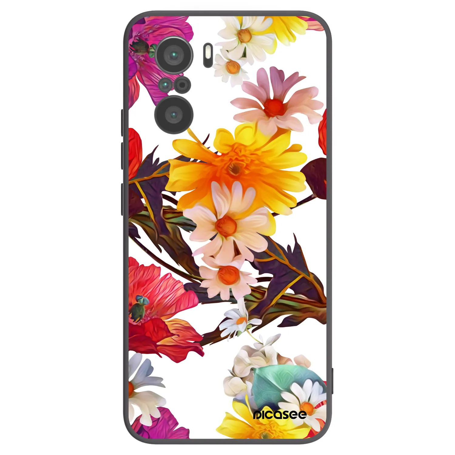 Picasee crna silikonska maskica za Xiaomi Poco F3 - Meadow