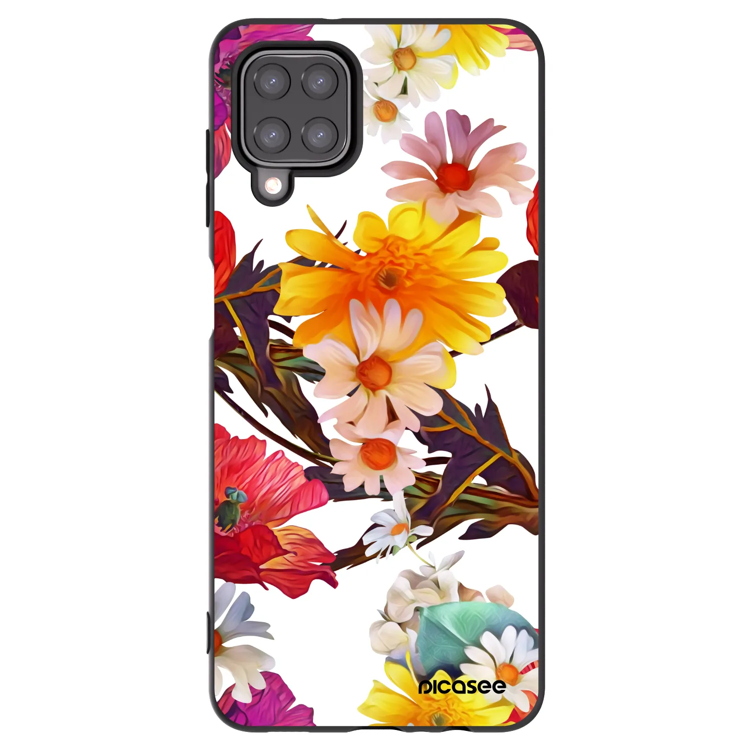 Picasee crna silikonska maskica za Samsung Galaxy M12 M127F - Meadow