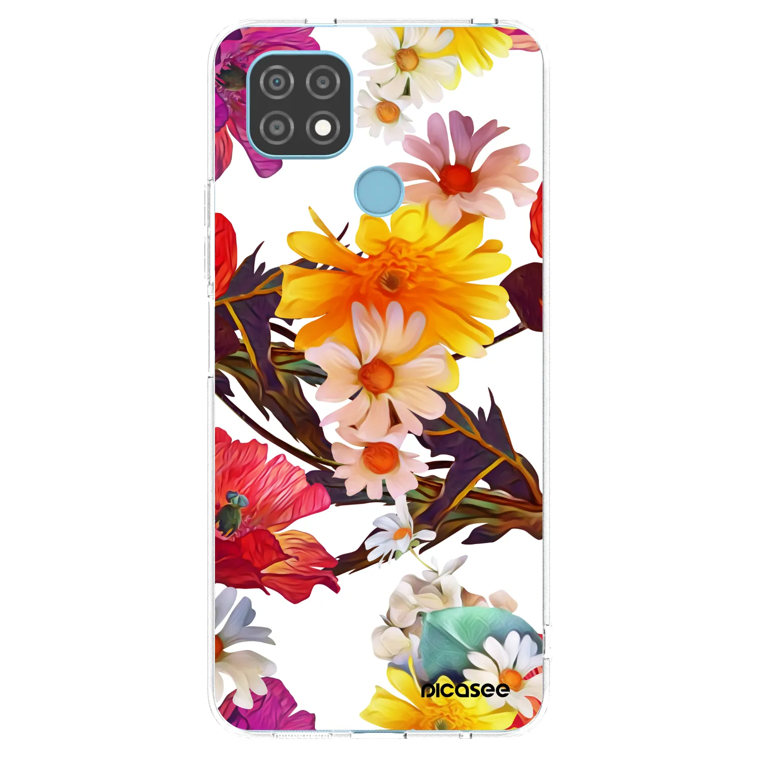 Picasee silikonska prozirna maskica za Realme C21 - Meadow