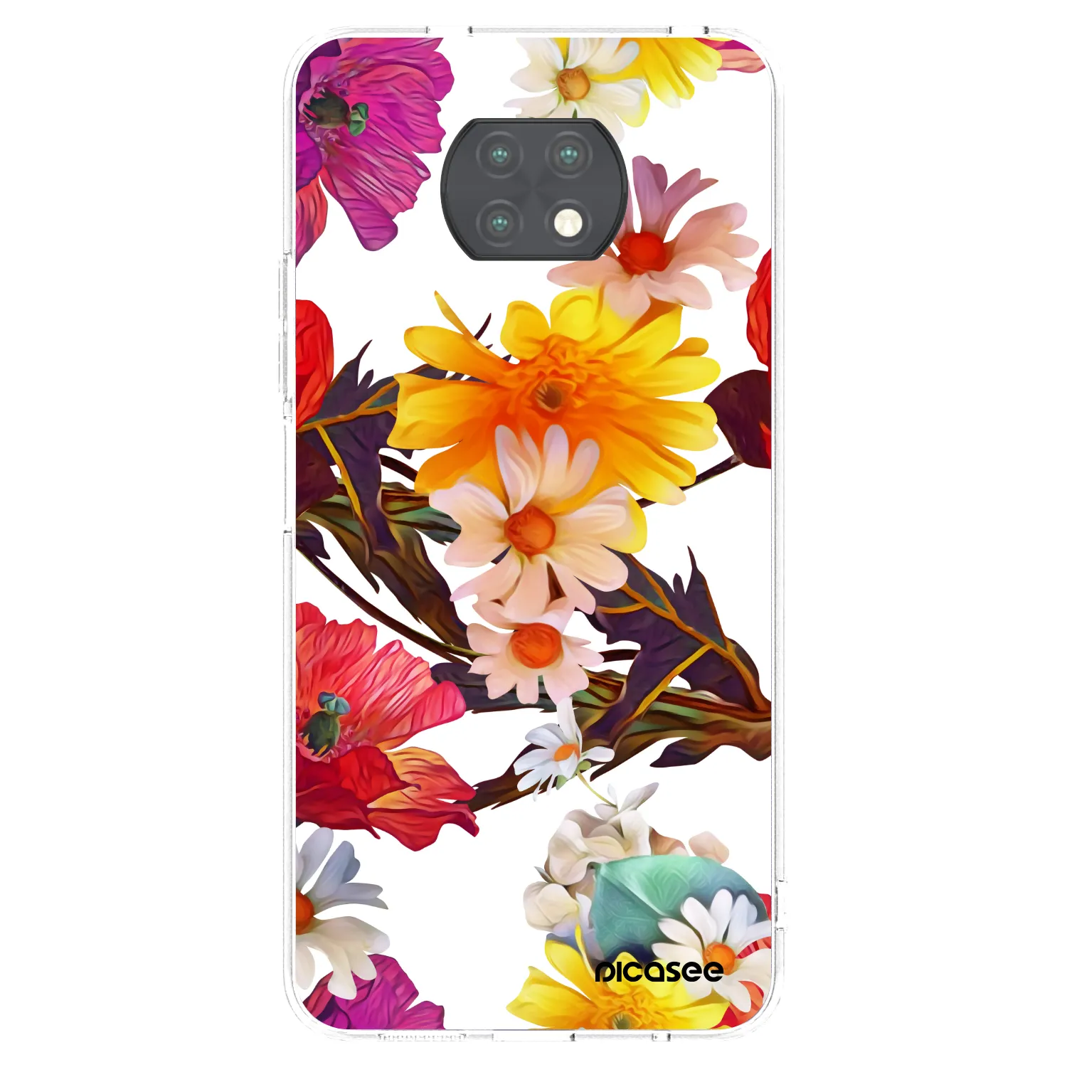 Picasee silikonska prozirna maskica za Xiaomi Redmi Note 9T - Meadow
