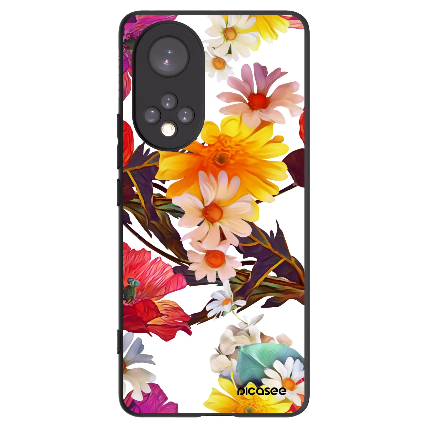 Picasee crna silikonska maskica za Honor 50 5G - Meadow