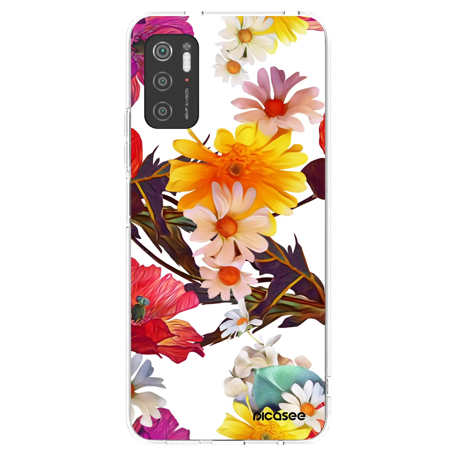 Picasee silikonska prozirna maskica za Xiaomi Poco M3 Pro 5G - Meadow