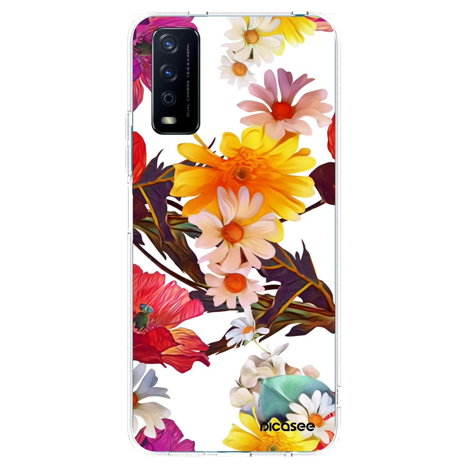 Picasee silikonska prozirna maskica za Vivo Y11s - Meadow