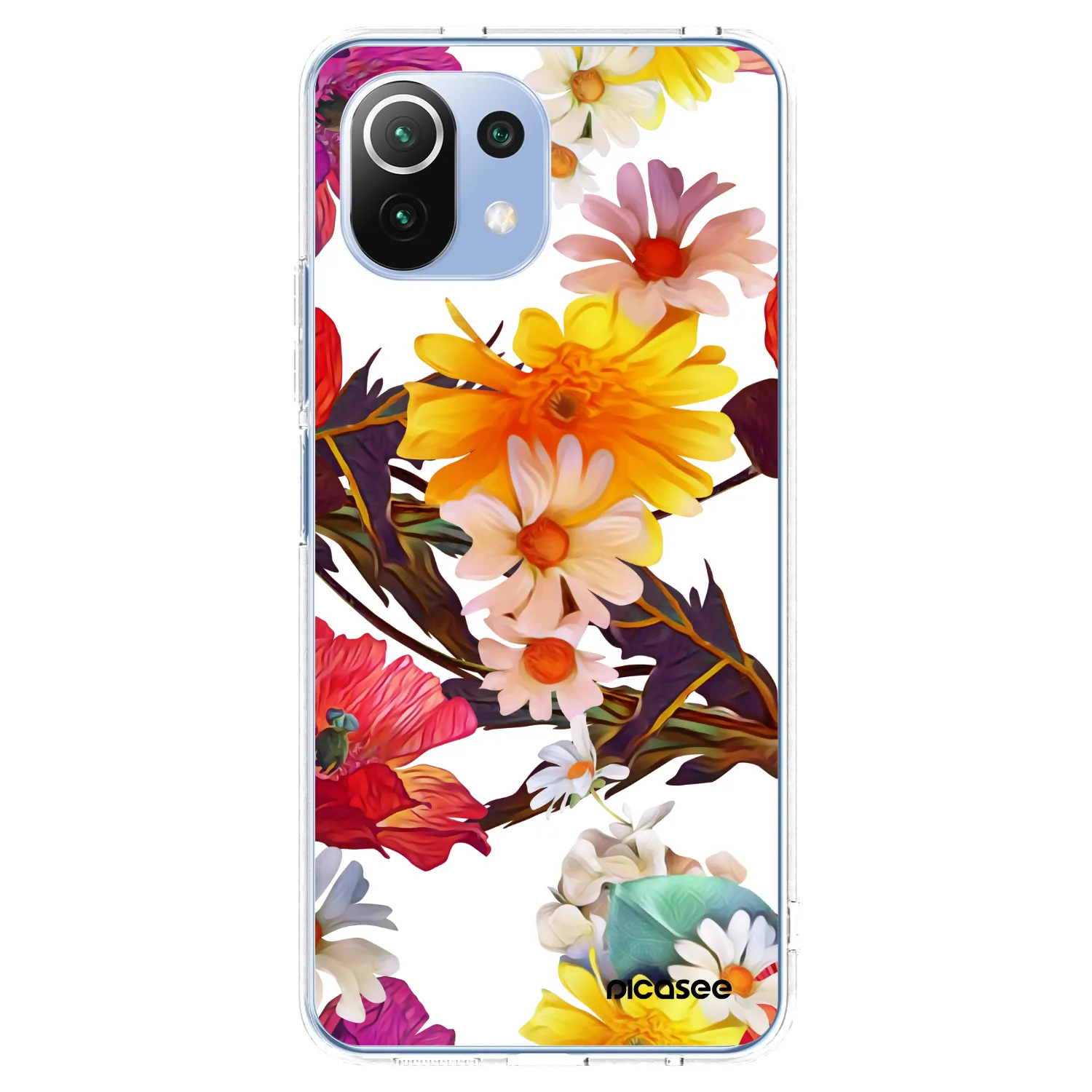 Picasee silikonska prozirna maskica za Xiaomi 11 Lite 5G NE - Meadow