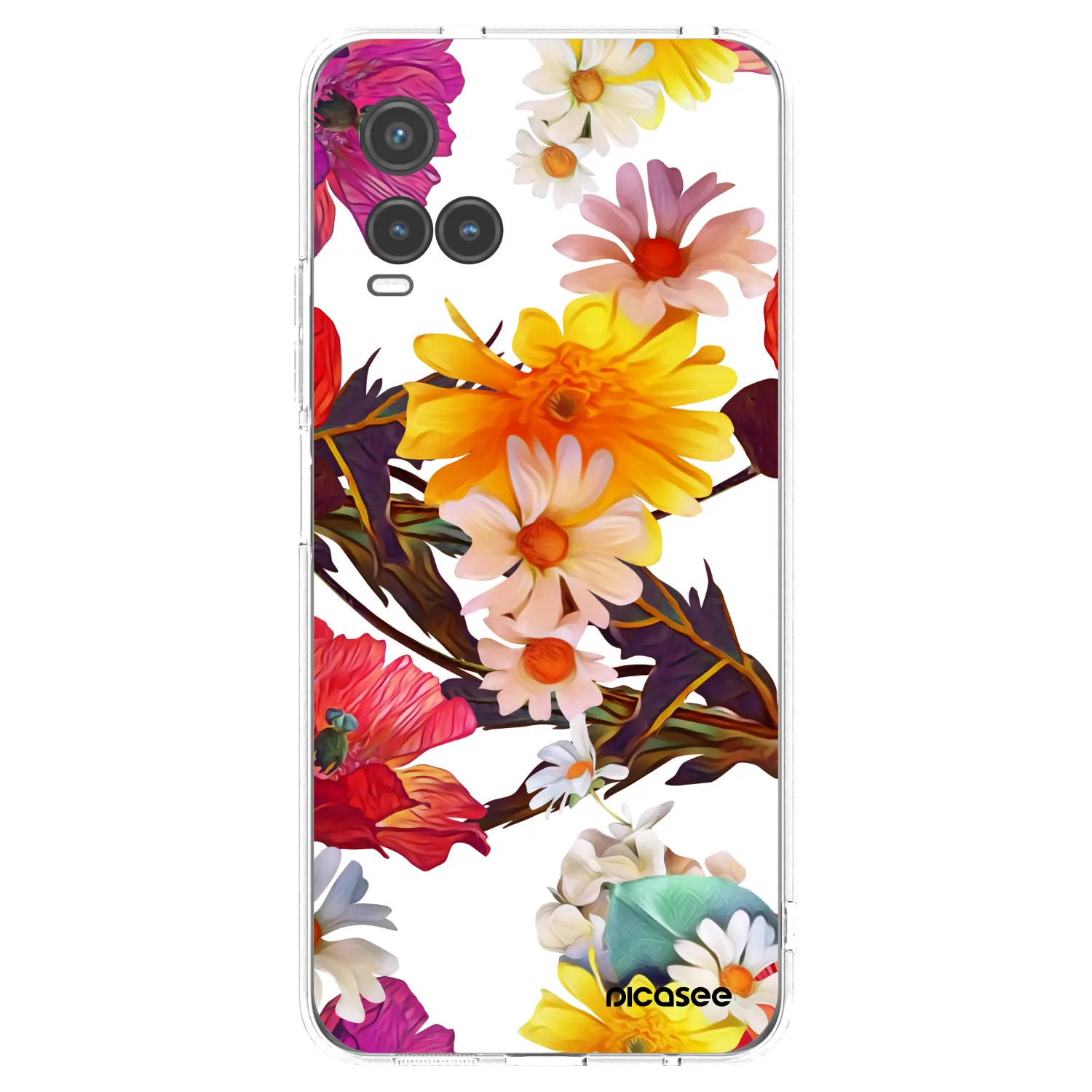 Picasee silikonska prozirna maskica za Vivo Y33s - Meadow