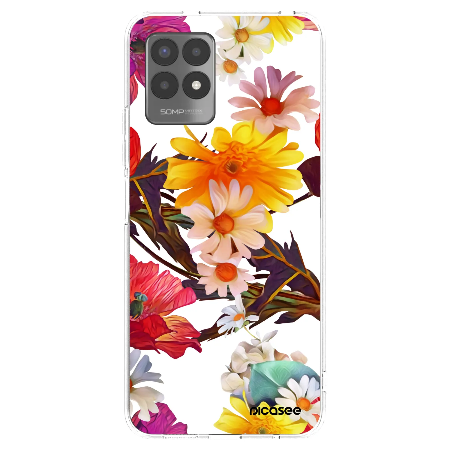 Picasee silikonska prozirna maskica za Realme 8i - Meadow