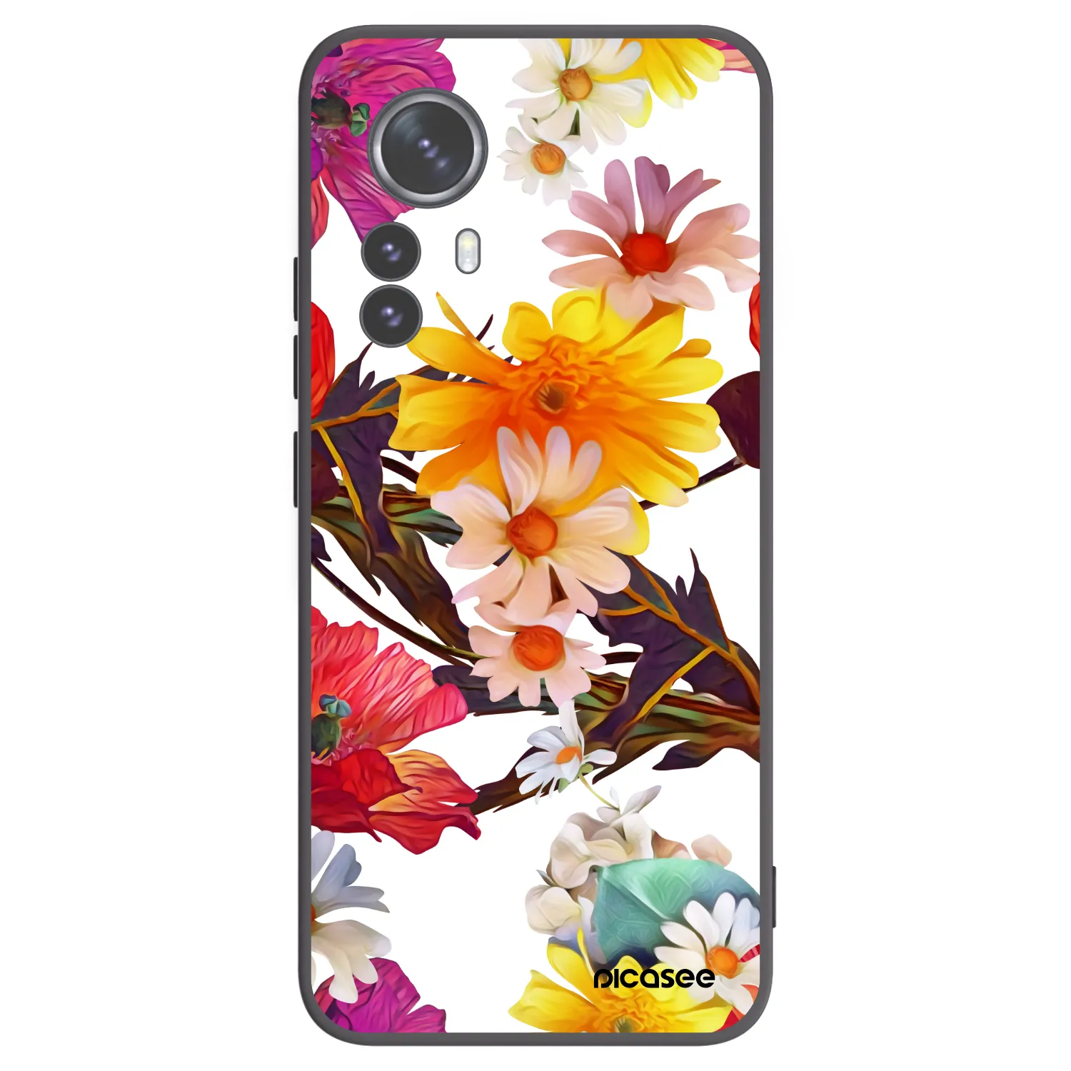 Picasee crna silikonska maskica za Xiaomi 12 Pro - Meadow