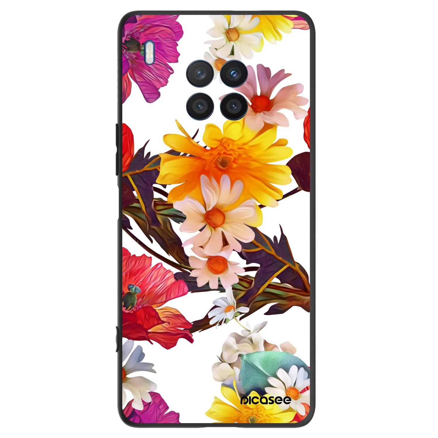 Picasee crna silikonska maskica za Honor 50 Lite - Meadow