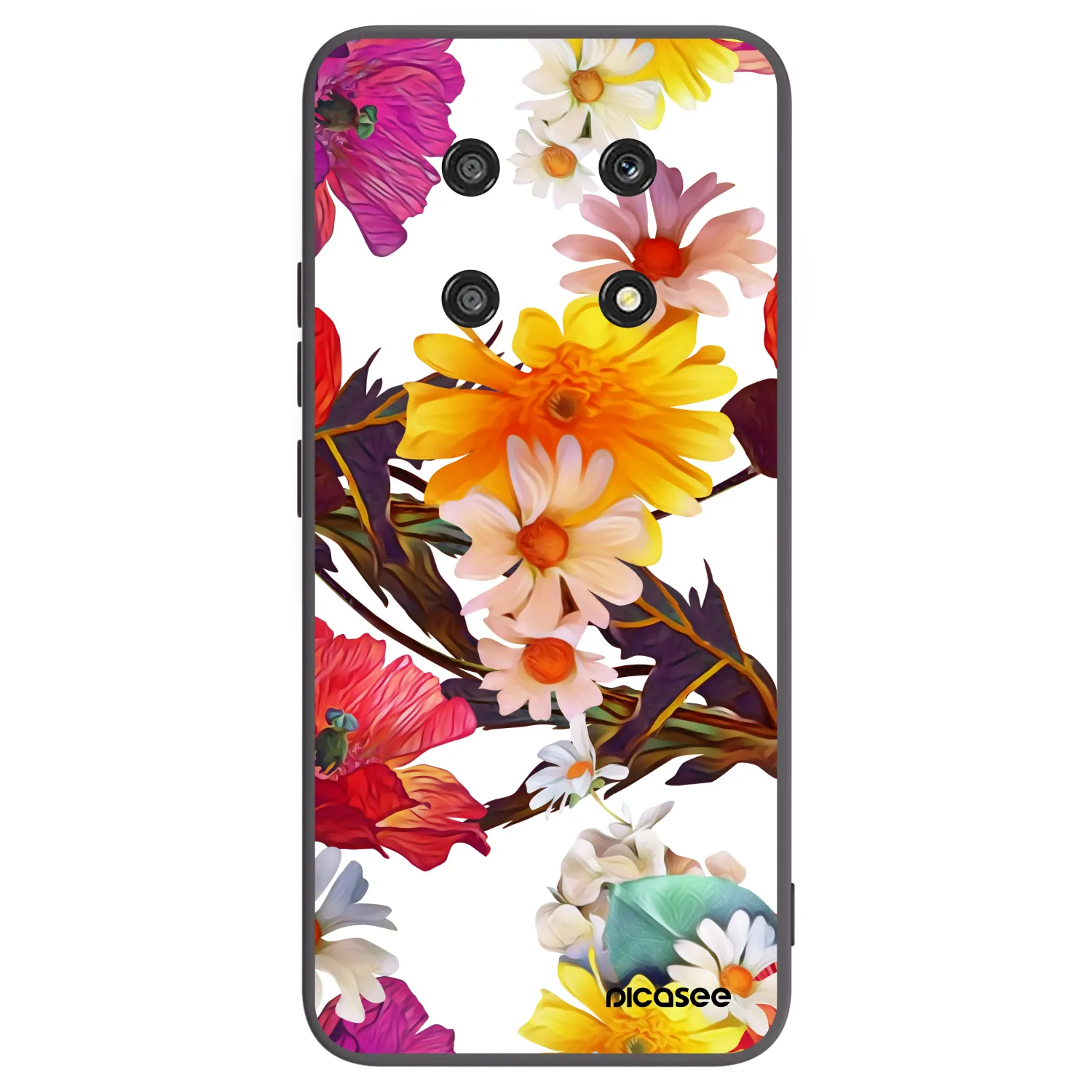 Picasee crna silikonska maskica za Honor Magic4 Lite 5G - Meadow