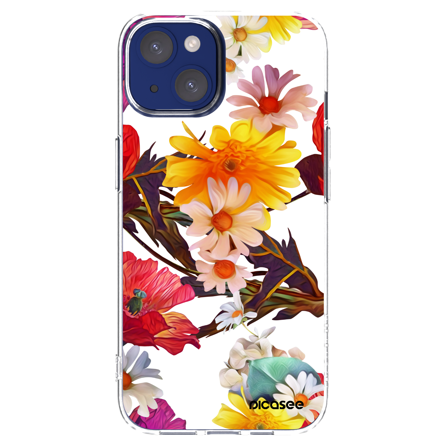 Picasee silikonska prozirna maskica za Apple iPhone 14 - Meadow