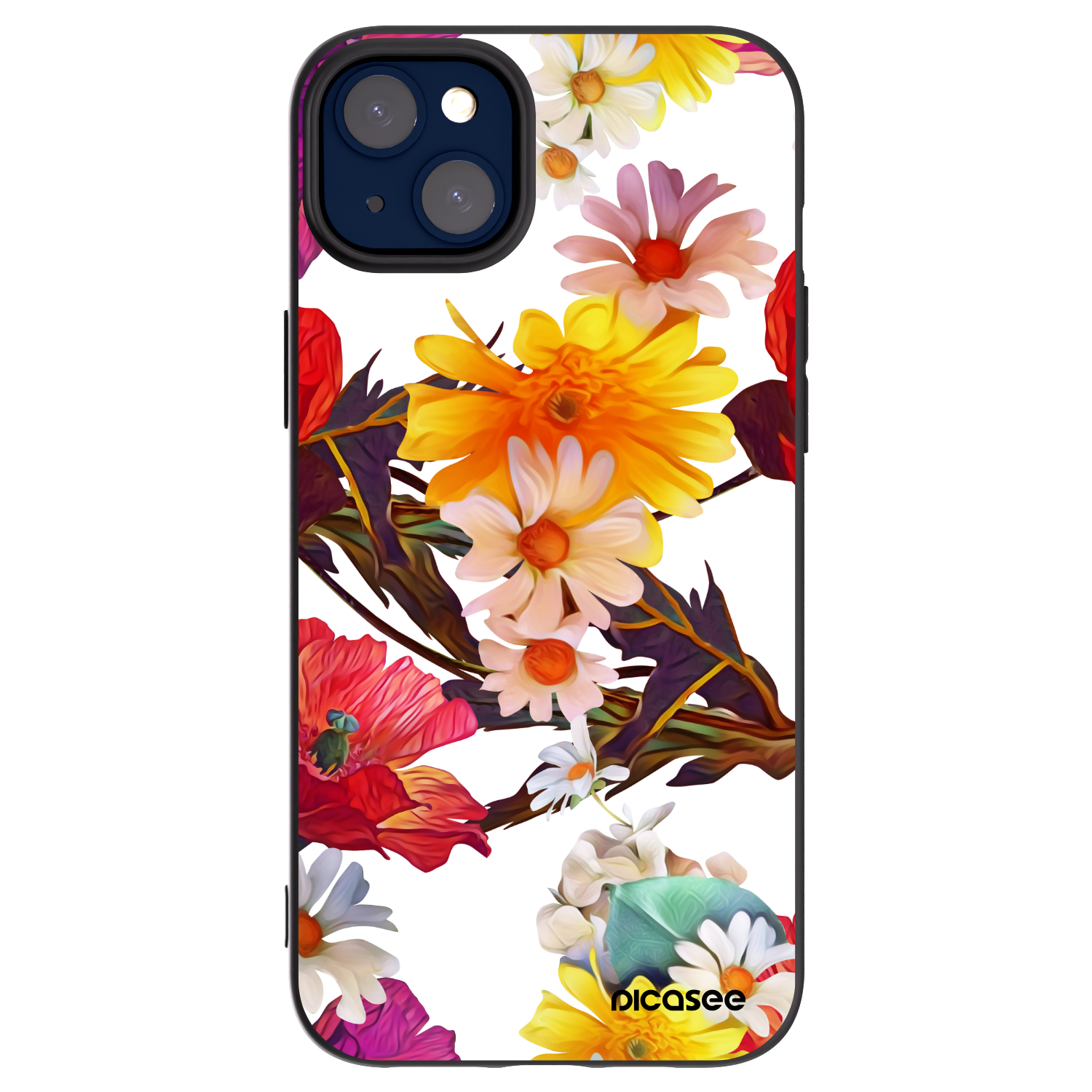 Picasee crna silikonska maskica za Apple iPhone 14 Plus - Meadow