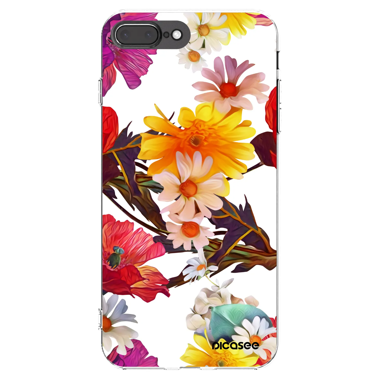 Picasee silikonska prozirna maskica za Apple iPhone 8 Plus - Meadow